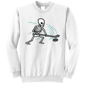 Skeleton Ice Hockey Halloween Costume Boy Sweatshirt