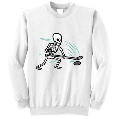 Skeleton Ice Hockey Halloween Costume Boy Sweatshirt