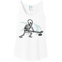 Skeleton Ice Hockey Halloween Costume Boy Ladies Essential Tank