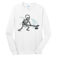 Skeleton Ice Hockey Halloween Costume Boy Tall Long Sleeve T-Shirt