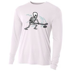 Skeleton Ice Hockey Halloween Costume Boy Cooling Performance Long Sleeve Crew