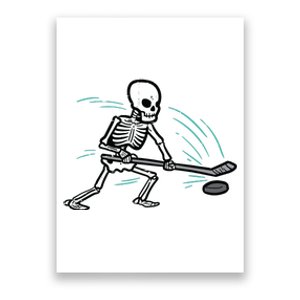 Skeleton Ice Hockey Halloween Costume Boy Poster