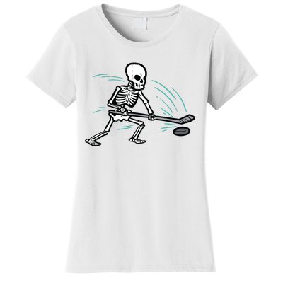 Skeleton Ice Hockey Halloween Costume Boy Women's T-Shirt