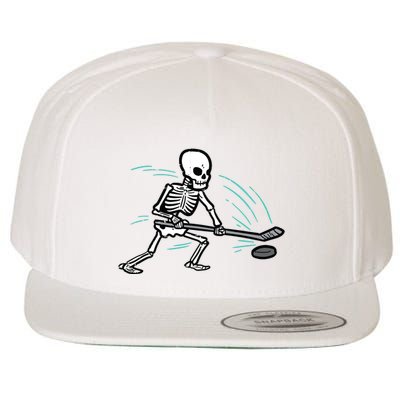 Skeleton Ice Hockey Halloween Costume Boy Wool Snapback Cap
