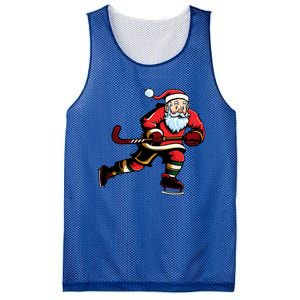 Santa Ice Hockey Lover Player Christmas Gift Mesh Reversible Basketball Jersey Tank