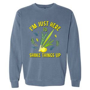 Sukkot Im Here To Shake Things Up Original Camping Garment-Dyed Sweatshirt