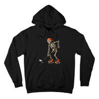 Skeleton Ice Hockey Halloween Costume Gift Tall Hoodie