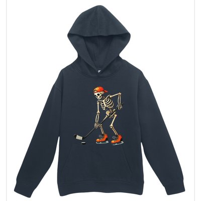 Skeleton Ice Hockey Halloween Costume Gift Urban Pullover Hoodie