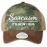 Sarcasm It's How I Hug Funny Legacy Tie Dye Trucker Hat