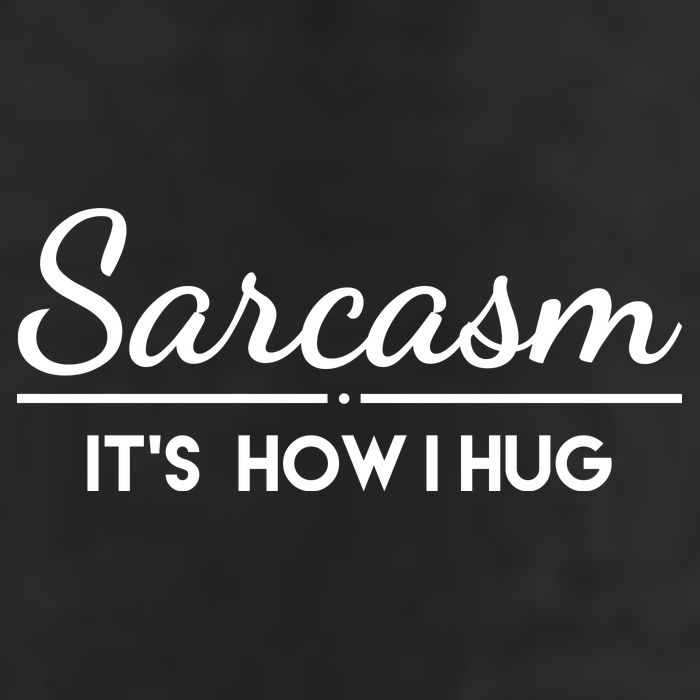Sarcasm It's How I Hug Funny Adult Drive Performance Visor