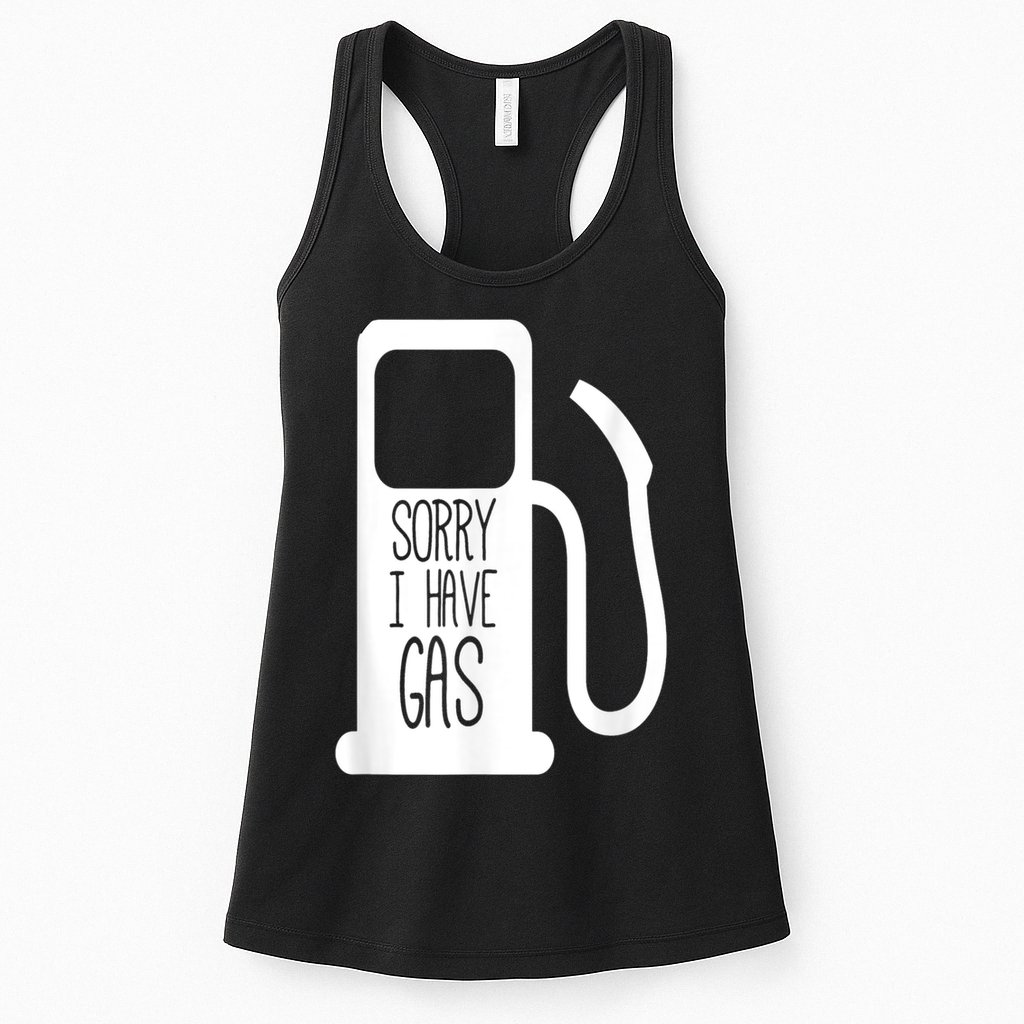 Sorry I Have Gas Funny Fart Toilet Humor Pump Womens Tank Top