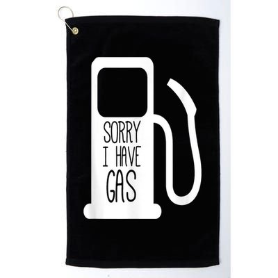 Sorry I Have Gas Funny Fart Toilet Humor Pump Golf Towel