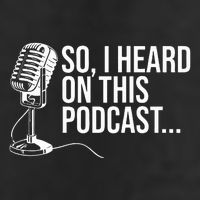 So I Heard on This Podcast Novelty Microphone Funny  7 Panel Mesh Trucker Snapback Hat