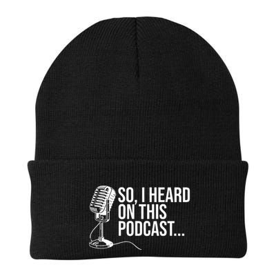 So I Heard on This Podcast Novelty Microphone Funny  Beanie