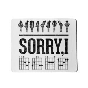 Sorry IDGAF Hidden Message Music Note Dgaf Guitar Chords Mousepad