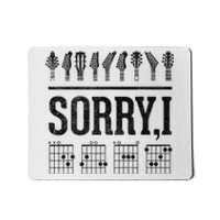 Sorry IDGAF Hidden Message Music Note Dgaf Guitar Chords Mousepad