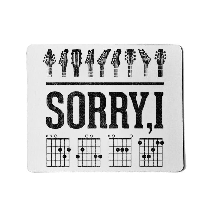 Sorry IDGAF Hidden Message Music Note Dgaf Guitar Chords Mousepad