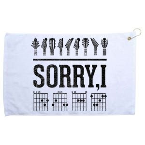 Sorry IDGAF Hidden Message Music Note Dgaf Guitar Chords Grommeted Golf Towel