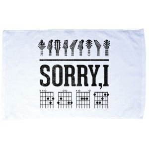 Sorry IDGAF Hidden Message Music Note Dgaf Guitar Chords Microfiber Hand Towel