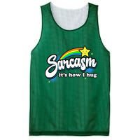 Sarcasm ItS How I Hug Mesh Reversible Basketball Jersey Tank