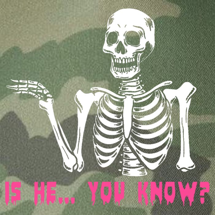 Skeleton Is He You Know Meme Legacy Tie Dye Trucker Hat