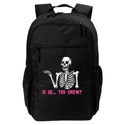 Skeleton Is He You Know Meme Backpack
