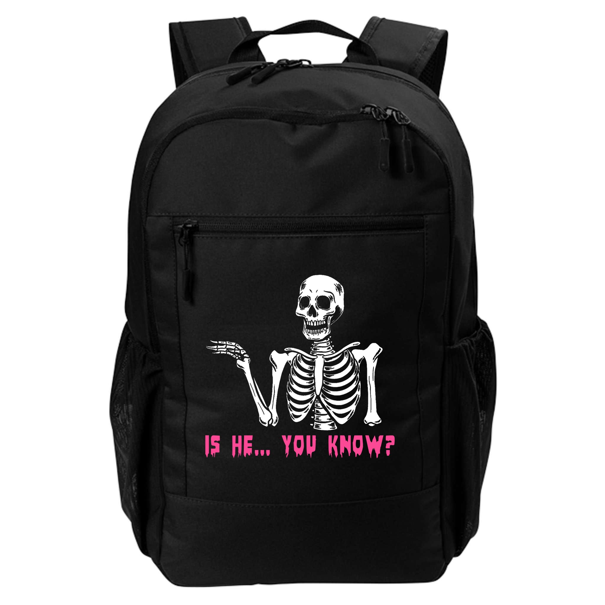 Skeleton Is He You Know Meme Backpack