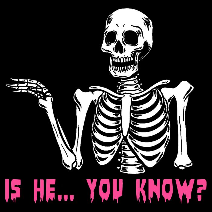 Skeleton Is He You Know Meme Drawstring Bag