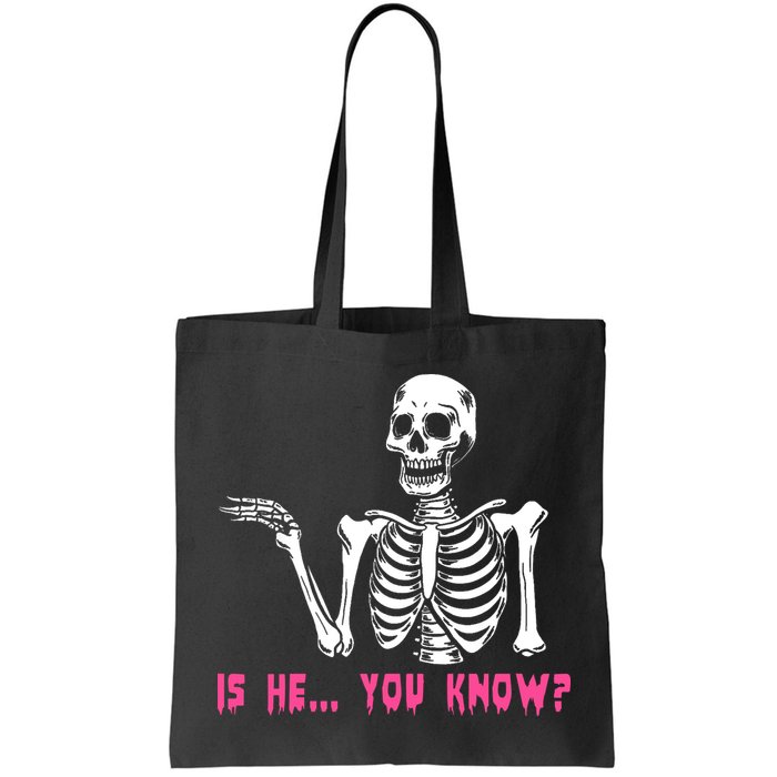 Skeleton Is He You Know Meme Bag