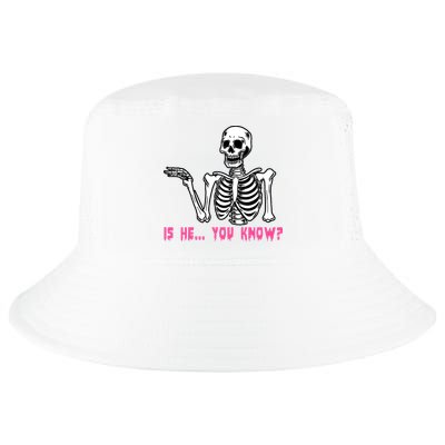 Skeleton Is He You Know Meme Cool Comfort Performance Bucket Hat