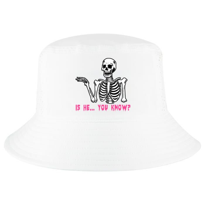 Skeleton Is He You Know Meme Cool Comfort Performance Bucket Hat