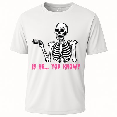 Skeleton Is He You Know Meme Performance Shirt