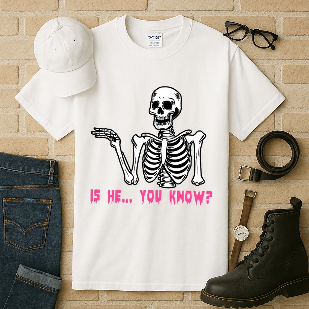 Skeleton Is He You Know Meme Tall T-Shirt
