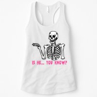 Skeleton Is He You Know Meme Womens Tank Top