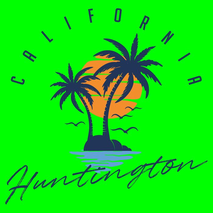 Summer In Huntington Beach Californa Button