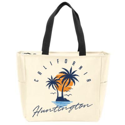 Summer In Huntington Beach Californa Zip Tote Bag