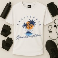 Summer In Huntington Beach Californa Cooling Performance Crew T-Shirt