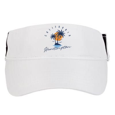 Summer In Huntington Beach Californa Adult Drive Performance Visor