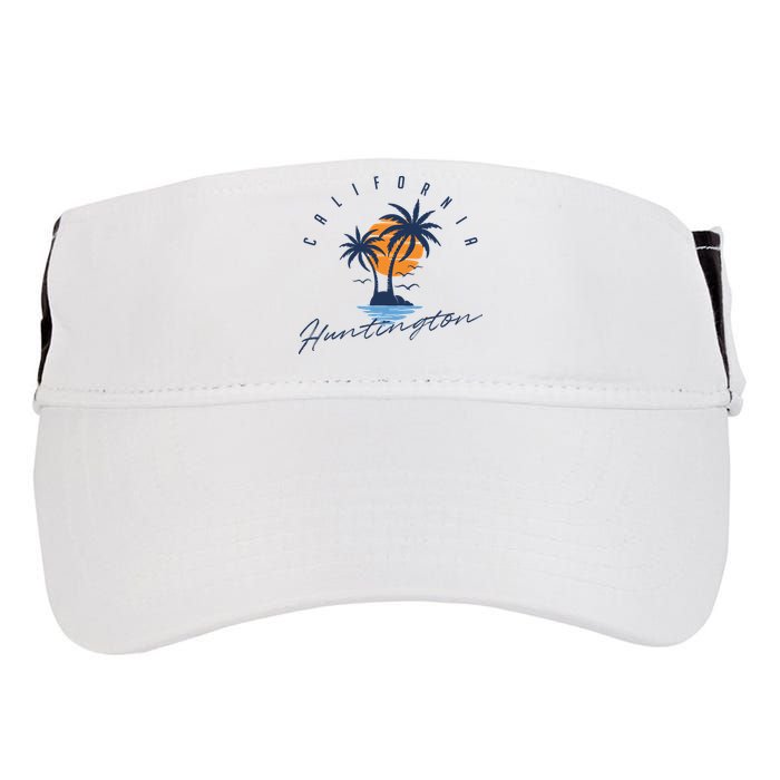 Summer In Huntington Beach Californa Adult Drive Performance Visor