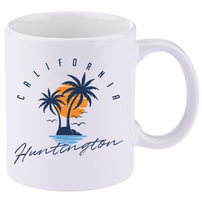 Summer In Huntington Beach Californa 11oz C Handle Ceramic Mug