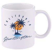 Summer In Huntington Beach Californa 11oz C Handle Ceramic Mug