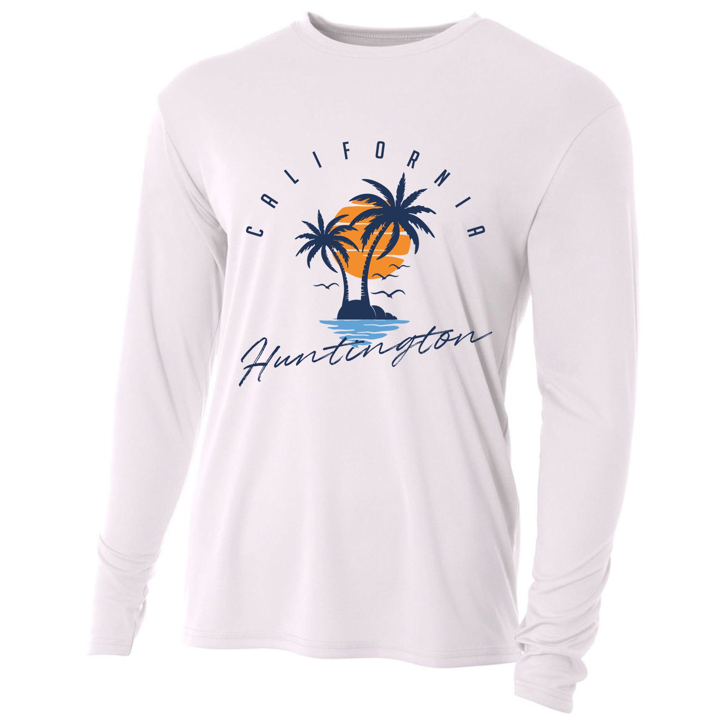 Summer In Huntington Beach Californa Cooling Performance Long Sleeve Crew