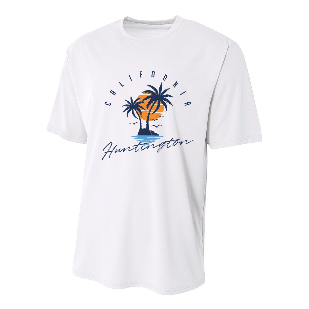 Summer In Huntington Beach Californa Youth Performance Sprint T-Shirt