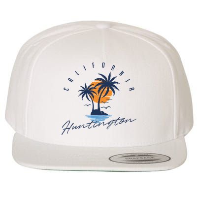 Summer In Huntington Beach Californa Wool Snapback Cap