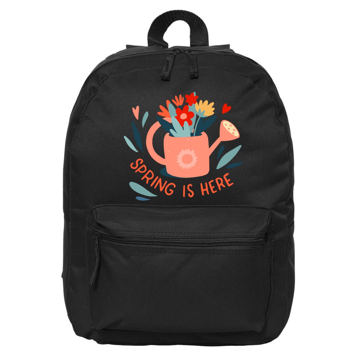 Spring Is Here Gardening Floral 16 in Basic Backpack