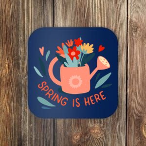 Spring Is Here Gardening Floral Coaster