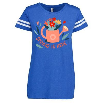 Spring Is Here Gardening Floral Enza Ladies Jersey Football T-Shirt