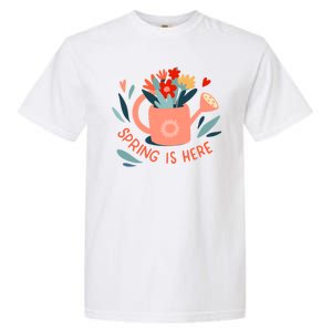 Spring Is Here Gardening Floral Garment-Dyed Heavyweight T-Shirt