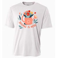 Spring Is Here Gardening Floral Cooling Performance Crew T-Shirt