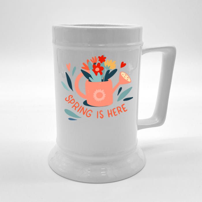 Spring Is Here Gardening Floral Beer Stein